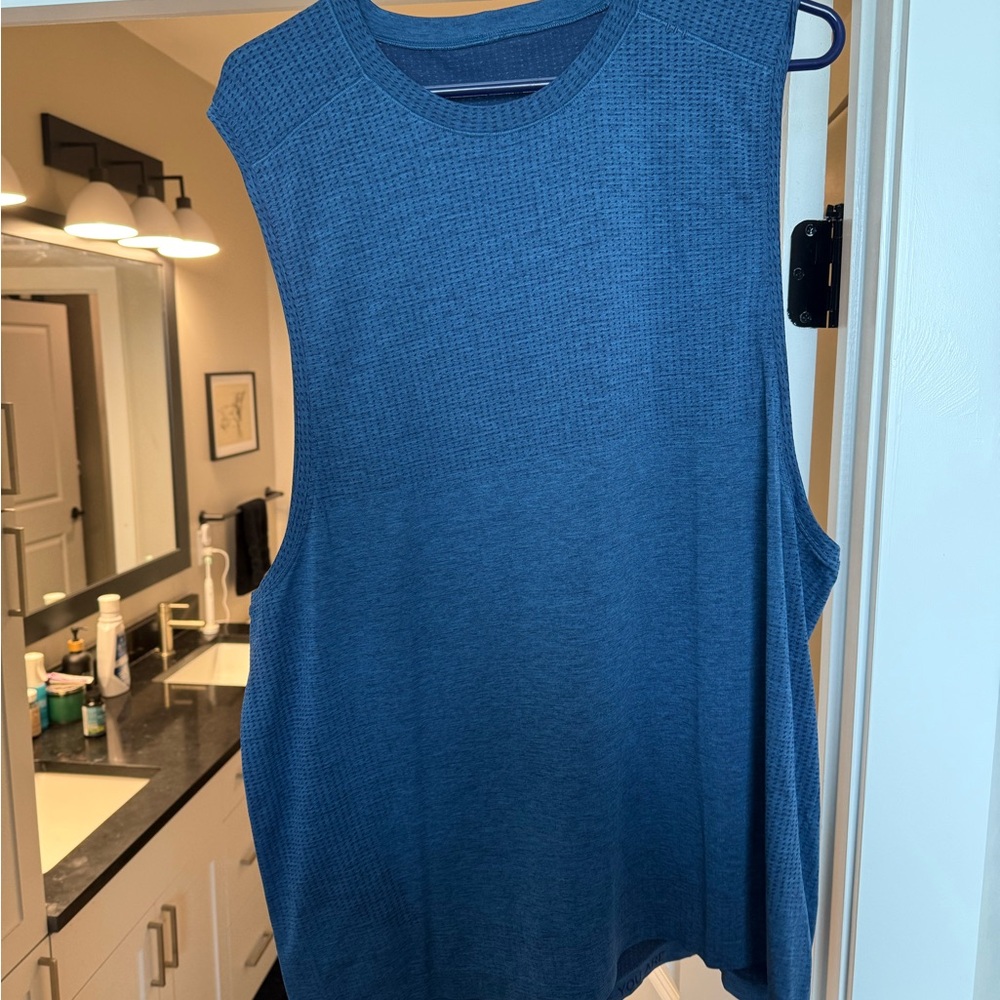 lululemon athletica Blue Men's Tank Top
